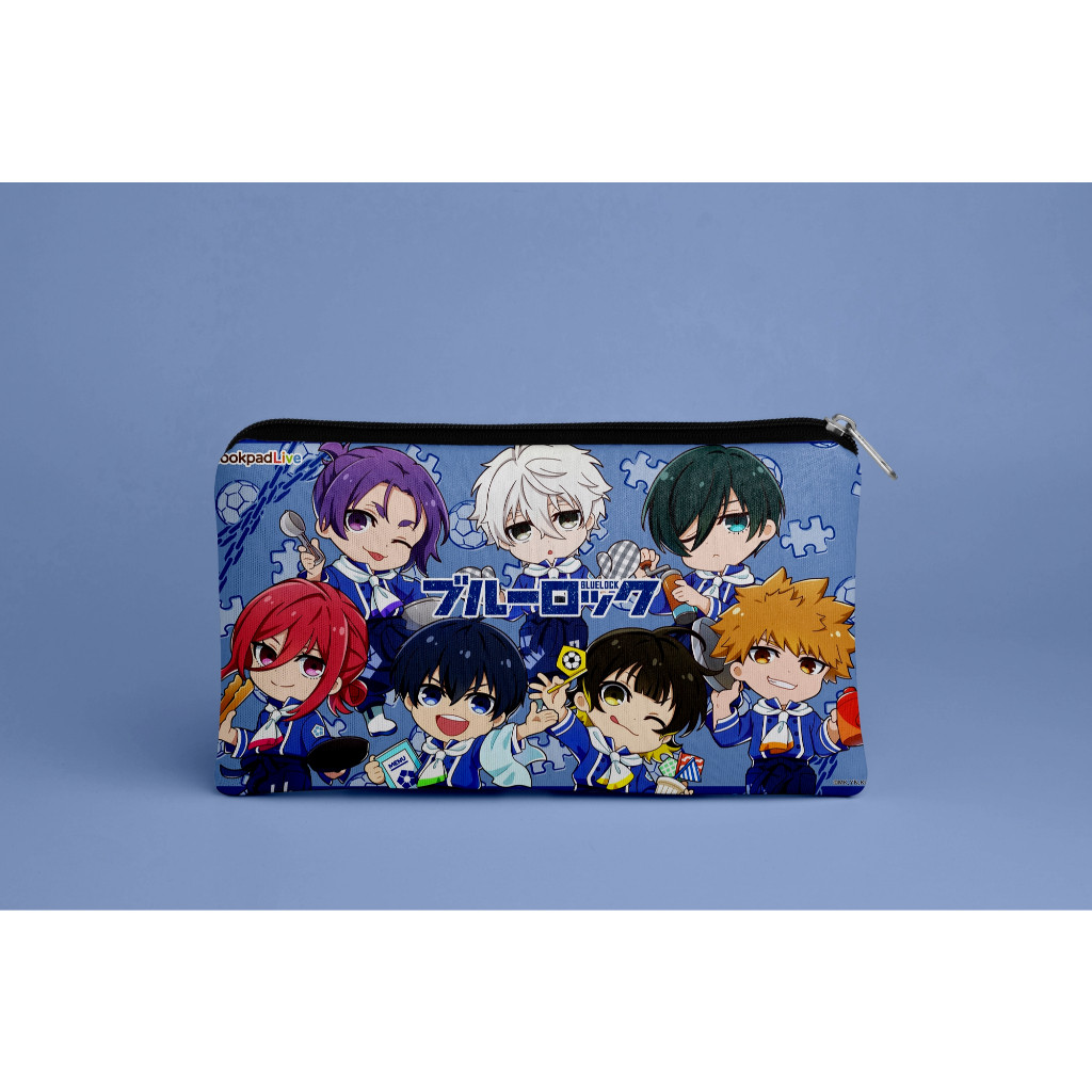 

[8 design] pencil case / tempat pensil anime Blue Lock / bisa custom