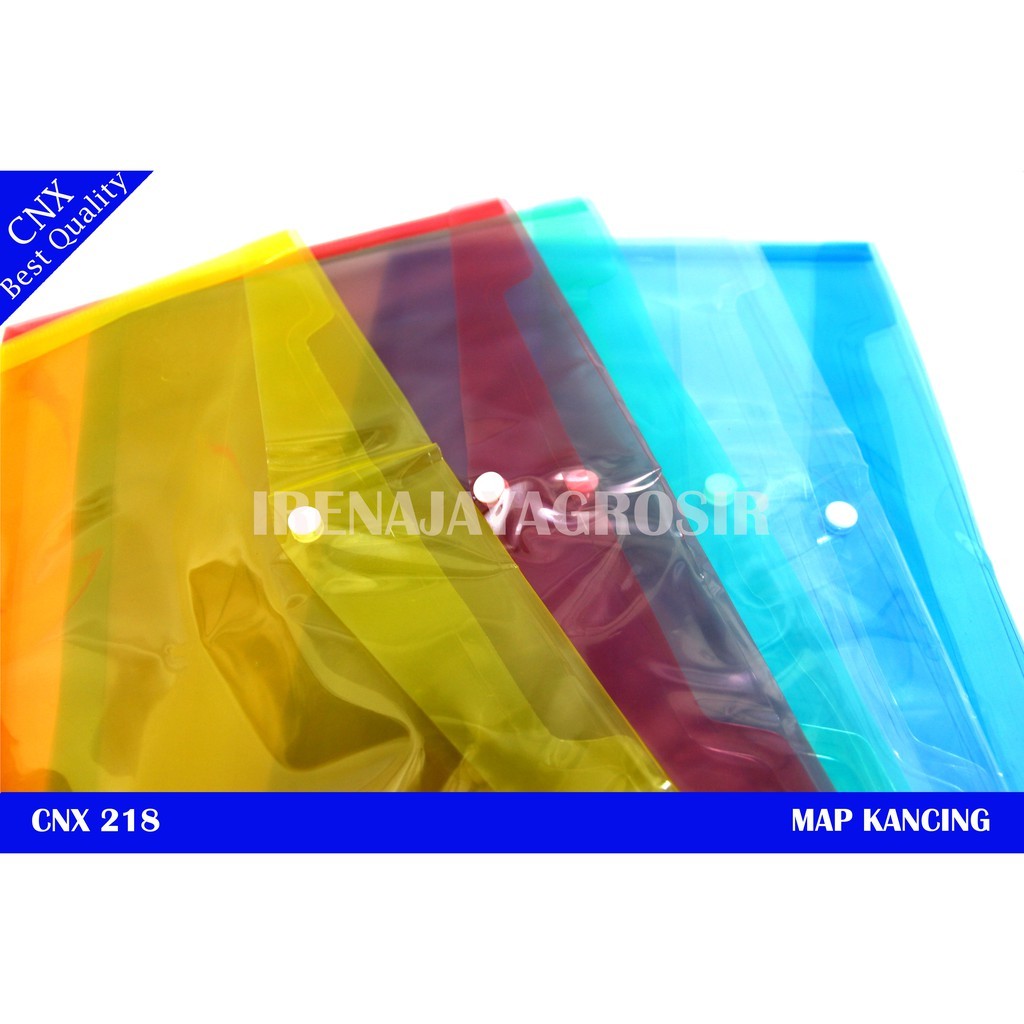 

Map Plastik Kancing transparant Cnx - 218 Uk Folio