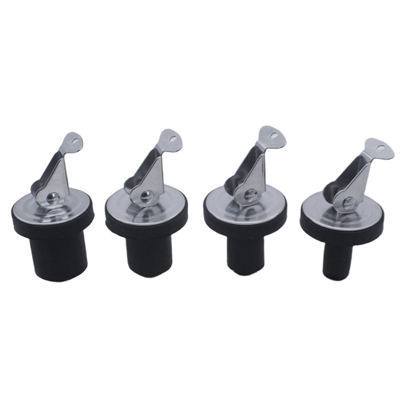 ABRU-Compression Drain Plug Steel Screw Type Rubber Seal Yacht Boat Drain Plug For 3/8In 1/2In 5/8In