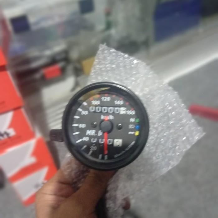 Speedometer Motor Custom Bulat Kawasaki W175 Benelli CB GL