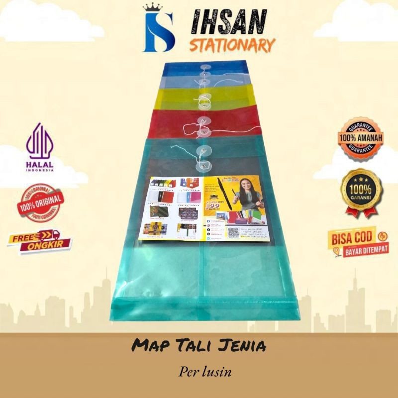 

Map Plastik Tali Folio Isi 12 Pcs (1 Lusin)
