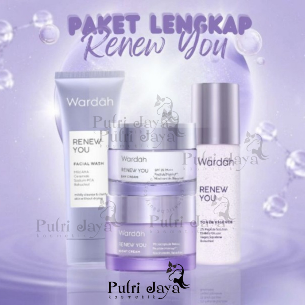 Wardah Paket Renew You Bundling Paket Anti Aging Flek Hitam (C0D)