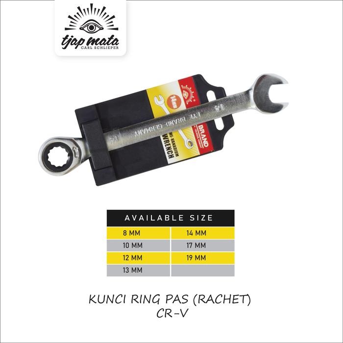 TJAP MATA / CAP MATA KUNCI RING PAS (RATCHET)