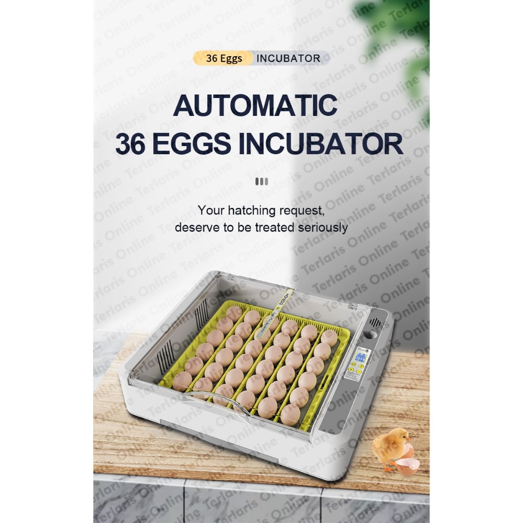 Mesin Tetas Telur HHD 36 Full Otomatis Smart Incubator Inkubator Pintar