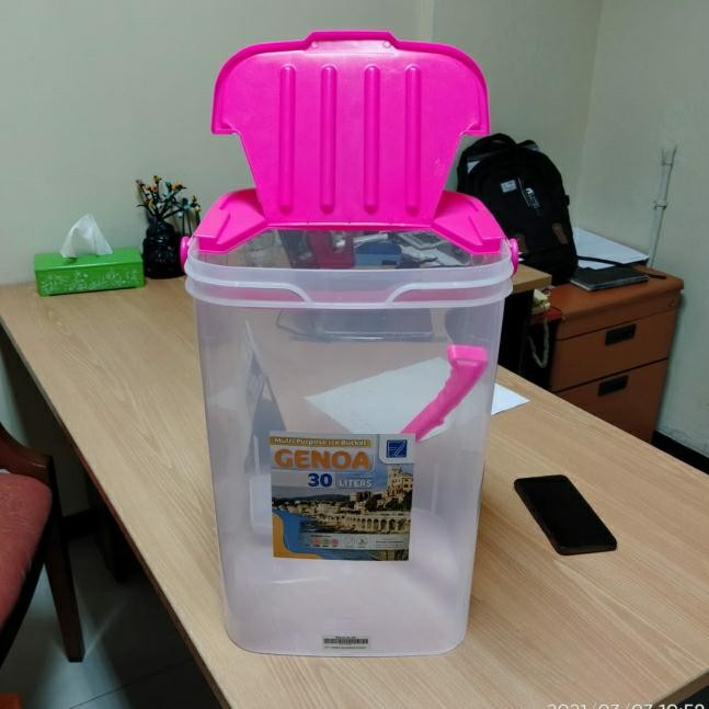 Aquarium es kelapa buah Toples gayung 30 liter Genoa Greenleaf