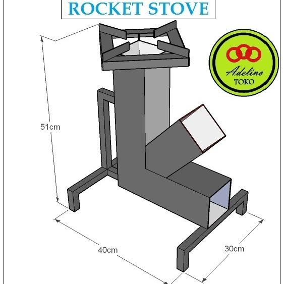 Jual Rocket stove tungku hemat kayu bakar