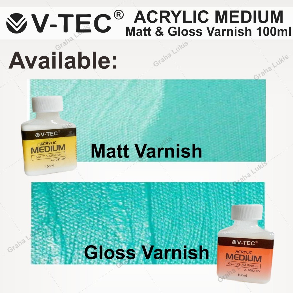 

V-TEC Acrylic Medium Gloss / Matt Varnish 100ml