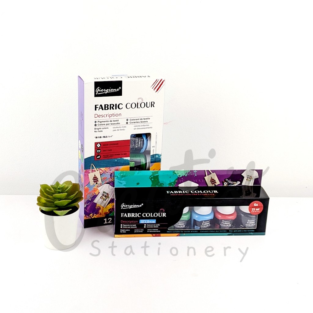 

GIORGIONE Fabric Paint Cat Fabric Kain 6 Warna 25 Ml G6678-6B