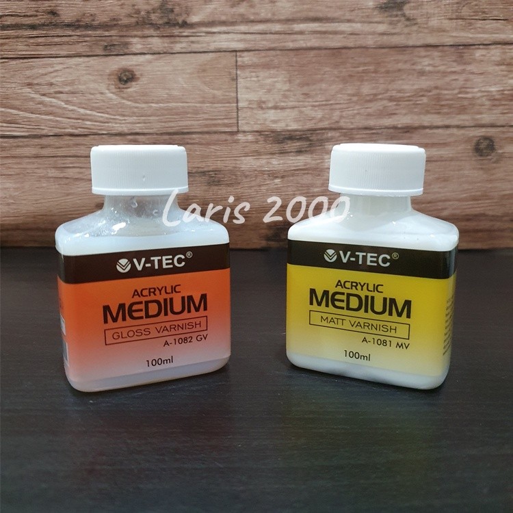

Varnish Akrilik / Acrylic Medium V-tec Matt / Glossy 100ml