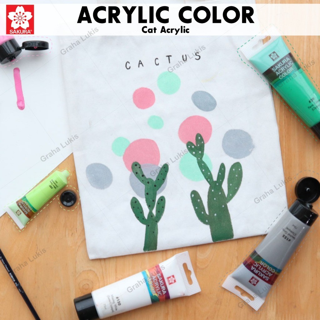 

Sakura Acrylic 20ml - Satuan - Varian 2 White / Black / Gray / Gold / Silver