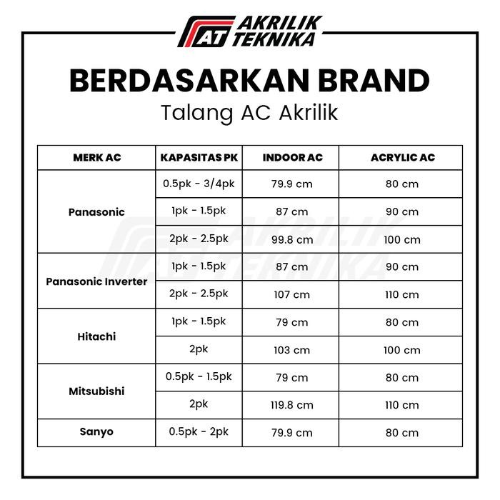 JTTOP" TALANG AC ACRYLIC BERKUALITAS