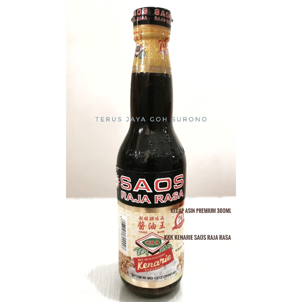 

300ml Kecap Raja Rasa distribusi Jakarta KKK Saos Kenarie