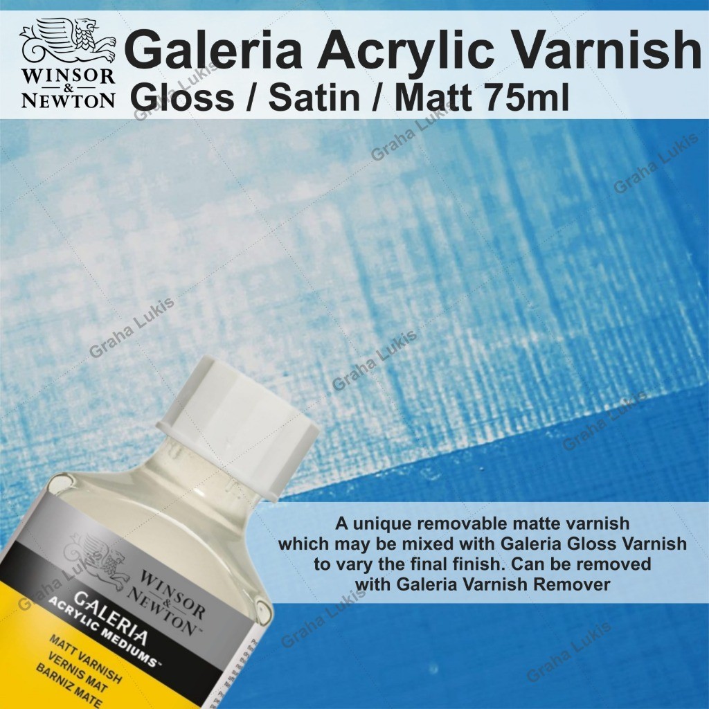 

Winsor & Newton GALERIA Acrylic Gloss / Satin / Matt Varnish 75ml