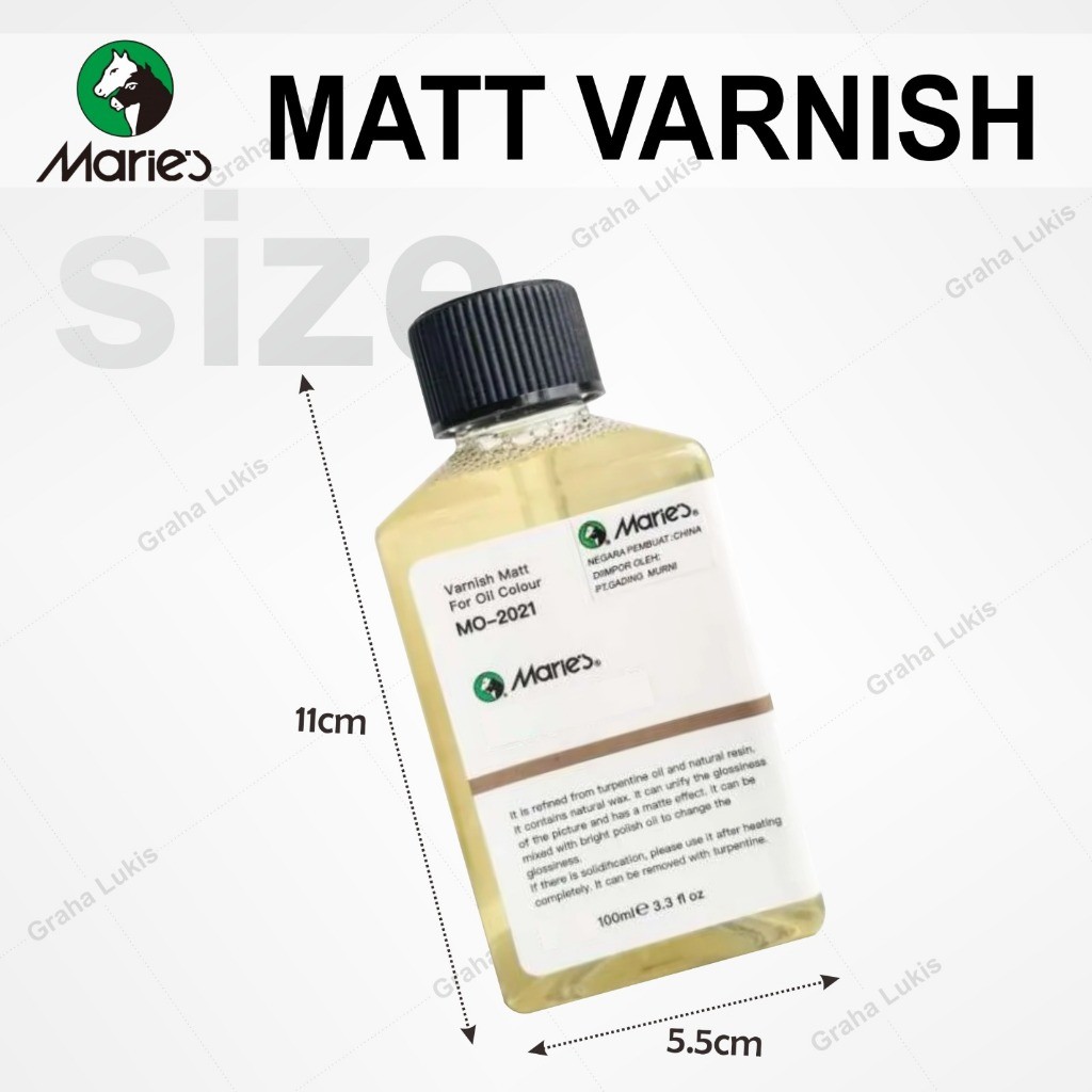 

Maries Matt Varnish 100ml MO-2021 Varnis Matte Lukisan