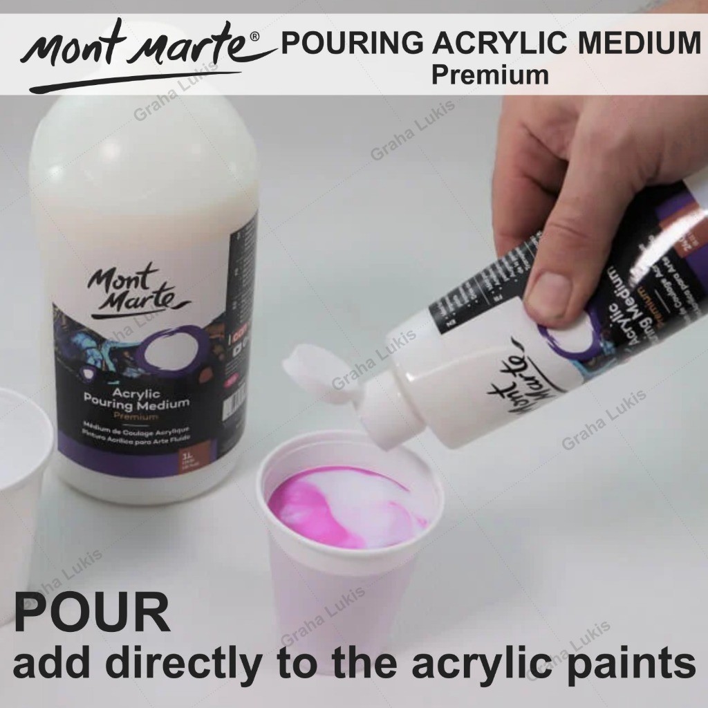

Mont Marte Premium Acrylic Pouring Medium 1 L