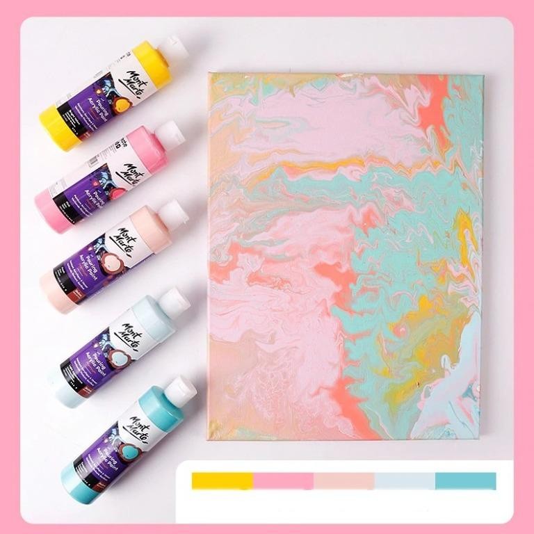 

Mont Marte Pouring Acrylic Paint 240 ml - Montmarte Pourring Cat Lukis Akrilik 240ml Acrilic Per