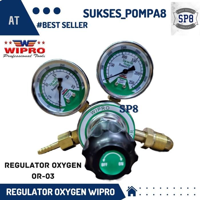 Wipro Regulator Las Oxygen Double Welding Oksigen OR-03