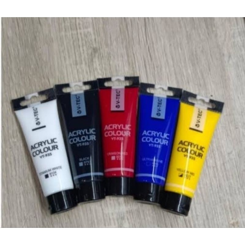 

V-Tec Acrylic 75ml - Cat lukis akrilik 75ml - cat lukis 75ml tube Part 2