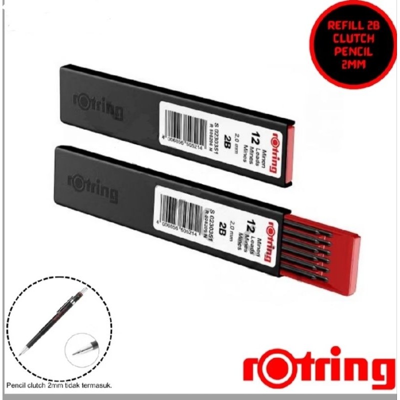 

Rotring Clutch Lead Pencil - Isi Pensil HB 2mm 774