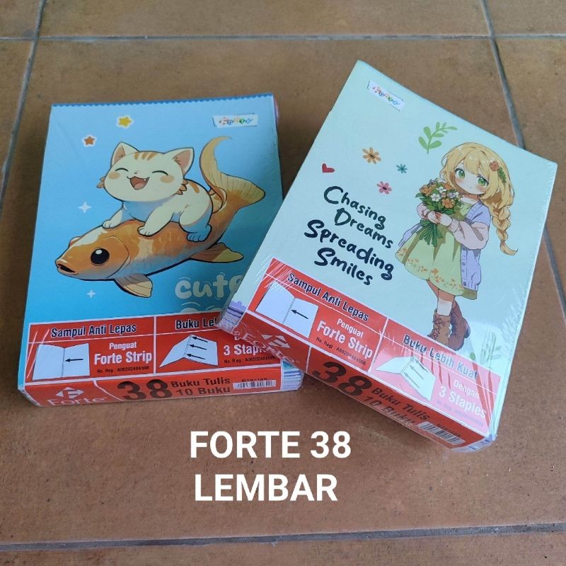 

1 Pak Buku Tulis Sidu 58 & 38 Lembar Isi 10 Pcs / Cover Coklat / Campus Kecil Dll