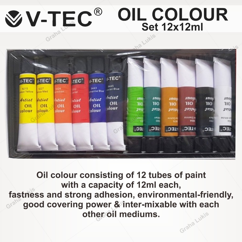 

V-Tec Oil Colour Set 12 x 12ml (VT-1386)