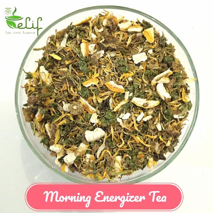

Morning Energizer Tea : Yerba Mate, Peppermint, Marigold, Dried Lemon
