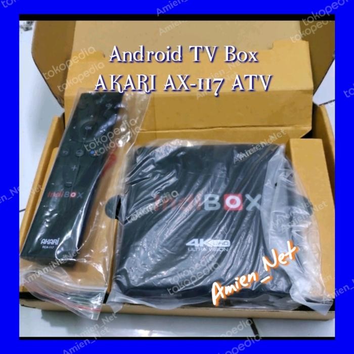 IndiBox AKARI Android TV Box AX-117 A TV Full Set