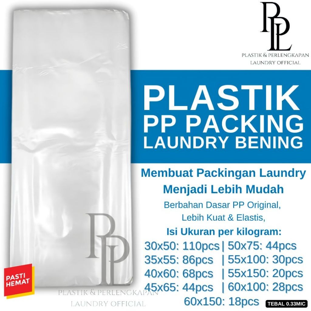 Plastik Packing / Plastik Packing Laundry / Plastik Laundry Kiloan / Plastit Buket / Plastik Pp