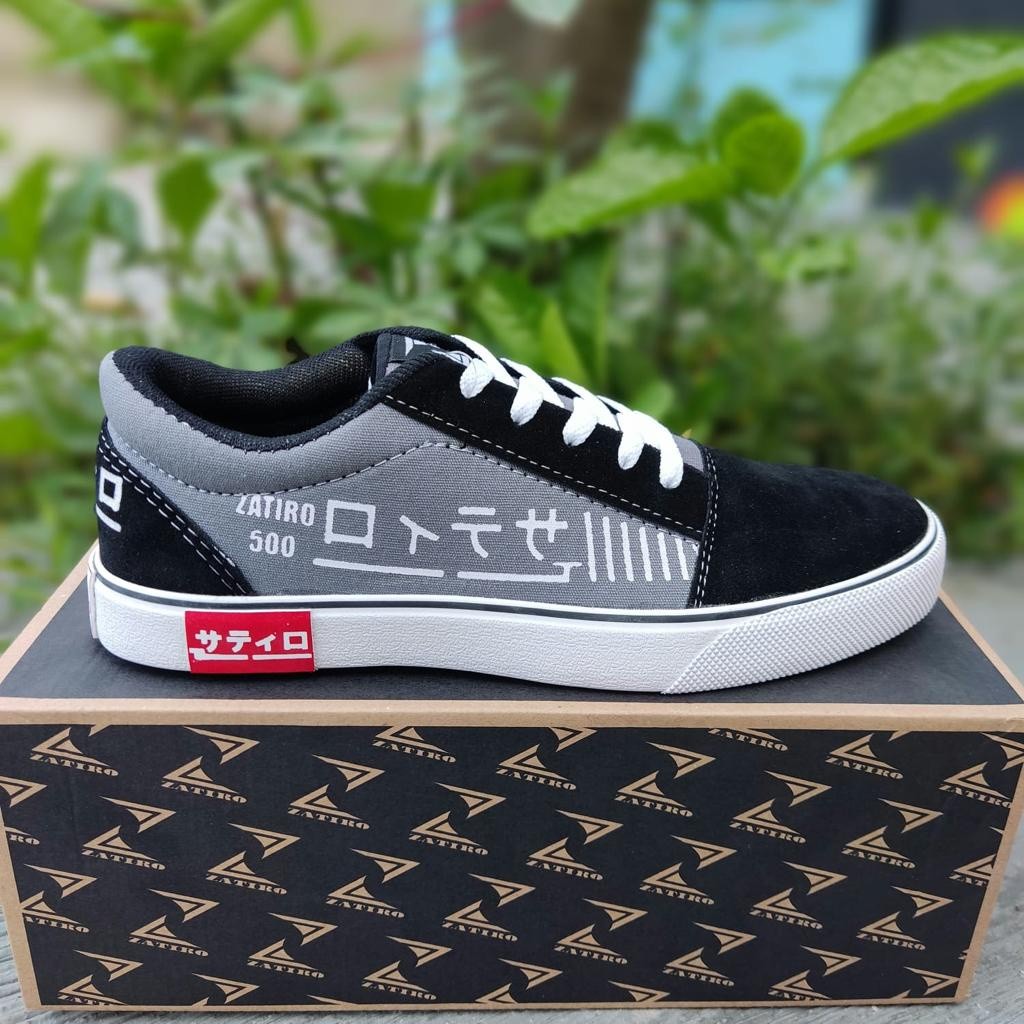 HOT DEALS SEPATU PRIA WANITA SEPATU SNEAKERS ZATIRO HITAM ABU FASHION /SEPATU SPORT TERBARU TRENDY