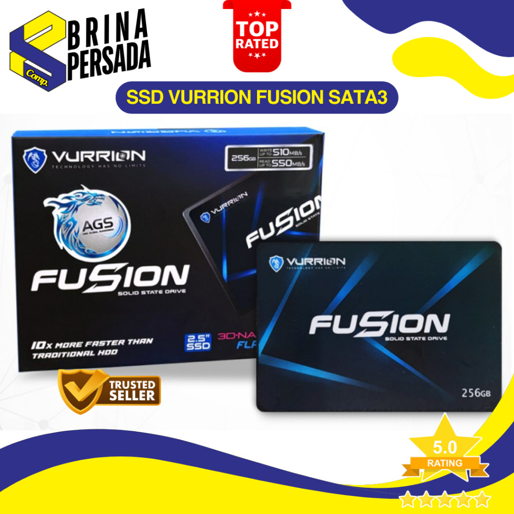 SSD VURRION FUSION 128GB 256GB 512GB 1TB SATA3