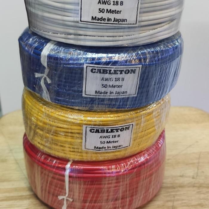 Kabel Awg 18 / Kabel 18 Awg ( 1 Roll 50 Meter )