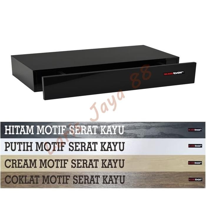 PREMIUM Rak Dinding Ambalan Laci 60x20x5.5cm