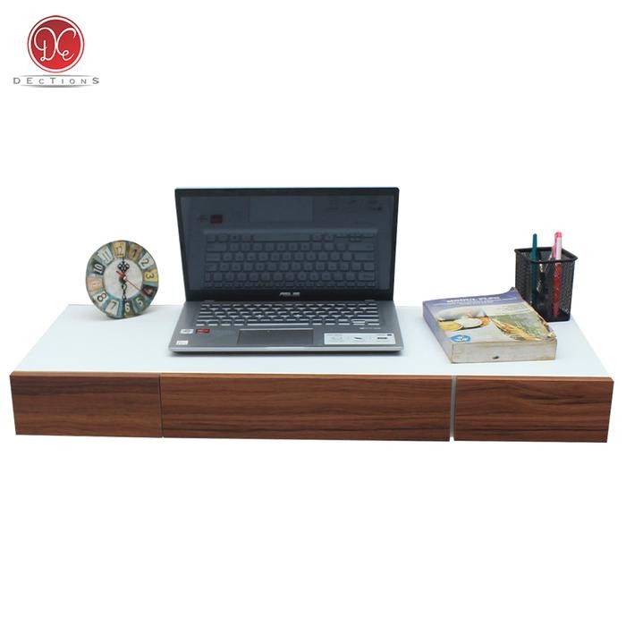 PREMIUM Ambalan Laci Gantung Rak Meja TV Laci 80x30x9 cm Minimalis Aesthetic