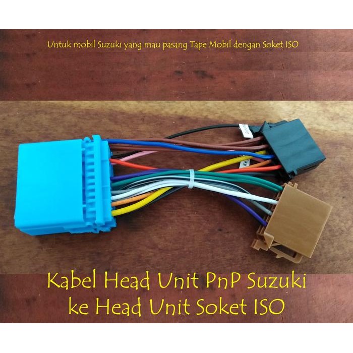 PREMIUM Soket Audio PNP Suzuki Ignis ke Head Unit Tape Mobil Soket ISO