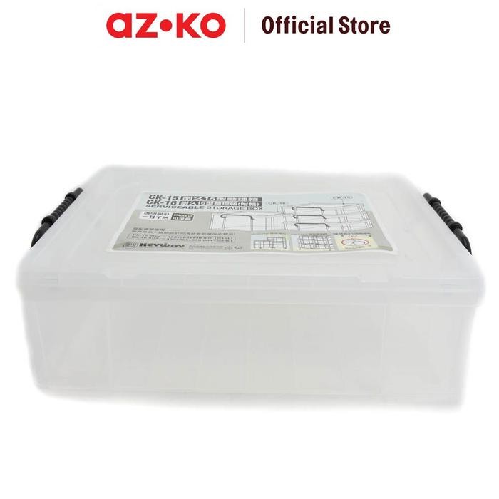 PREMIUM AZKO Keyway 45.3X36.5X14 cm Kotak Penyimpanan Serbaguna Enchanced Ck15