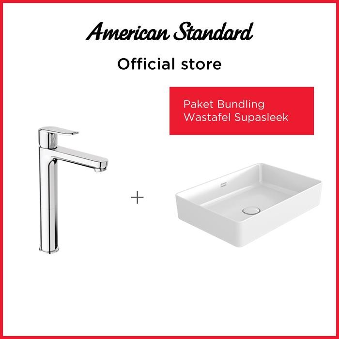PREMIUM American Standard Wastafel - Paket Bundling Wastafel Supasleek