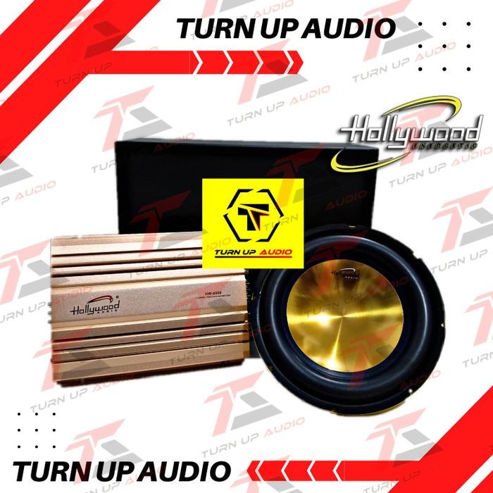 PREMIUM Paket Audio Mobil Murah Hollywood Subwoofer 12 inch Power 4 channel