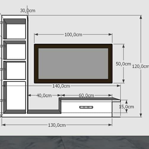 PREMIUM Ambalan / Rak gantung / meja tv