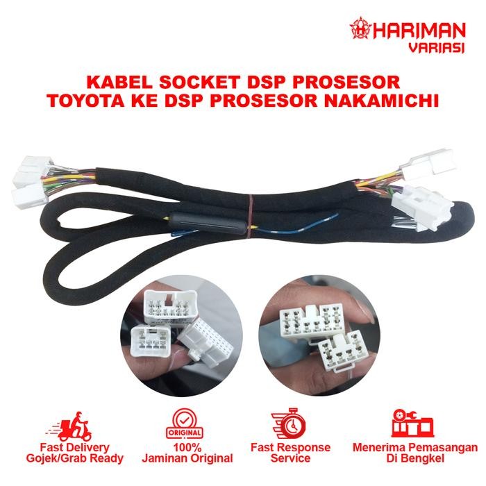 PREMIUM Soket Processor Prosesor DSP Nakamichi Plug & Play Toyota
