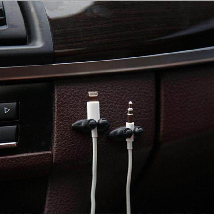 PREMIUM Klem Kabel - Pengikat Kabel Car Organizer - Penjepit Kabel Mobil