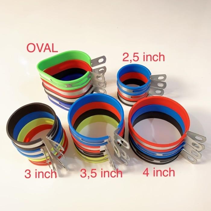 PREMIUM BREKET KNALPOT/KLEMAN KLEM KNALPOT RACING BEBEK-MOGE BULAT/OVAL