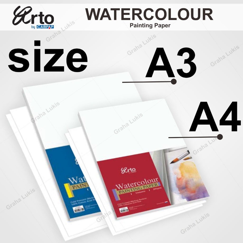 

Arto Watercolour Paper A4 - 300gsm - Cotton