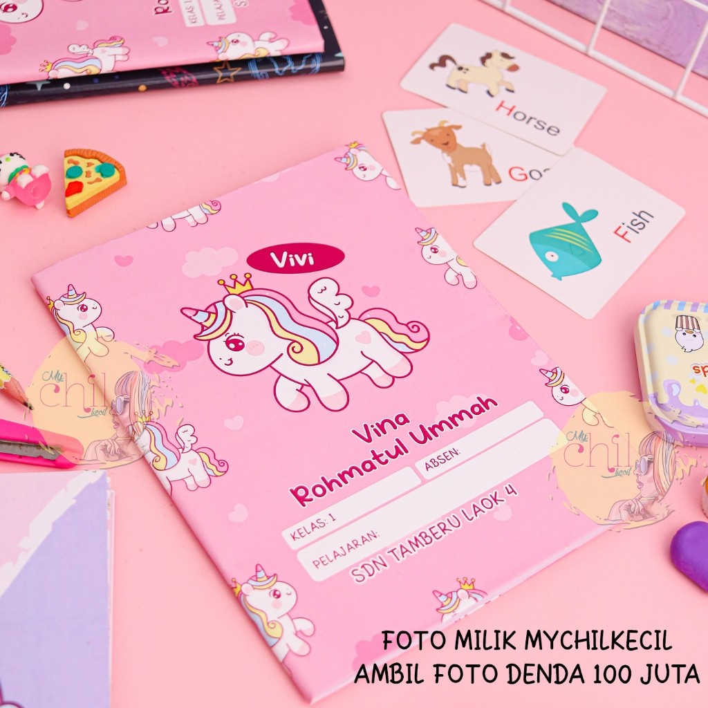 

SAMPUL BUKU ISI 10 PCS CUSTOM (PART1 = 1-50)/ COVER BUKU / UNICORN / LEGO / SPIDERMAN / POKEMON /