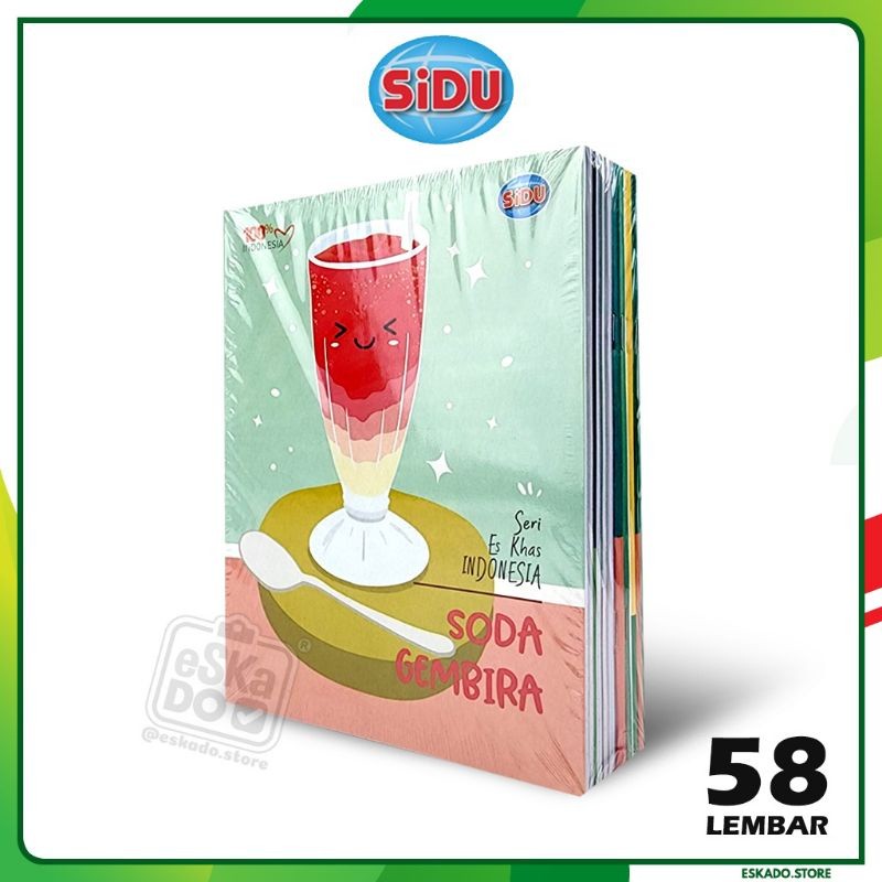 

Buku Tulis SIDU 58 lembar ( 1 pack isi 10 pcs buku)