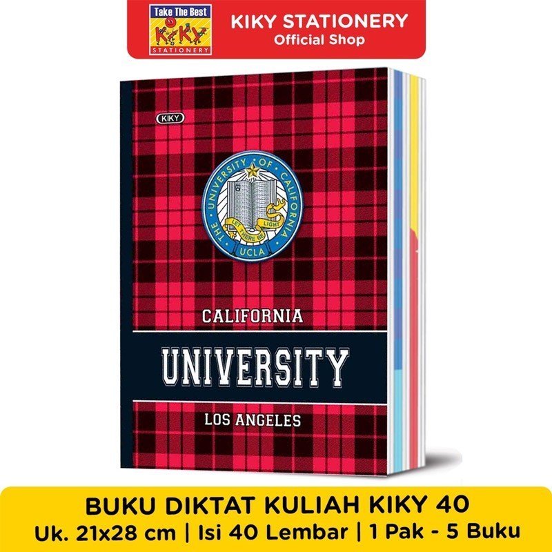

Buku Tulis Campus Kiky 40 Lembar 1 Pak / 5 Buku