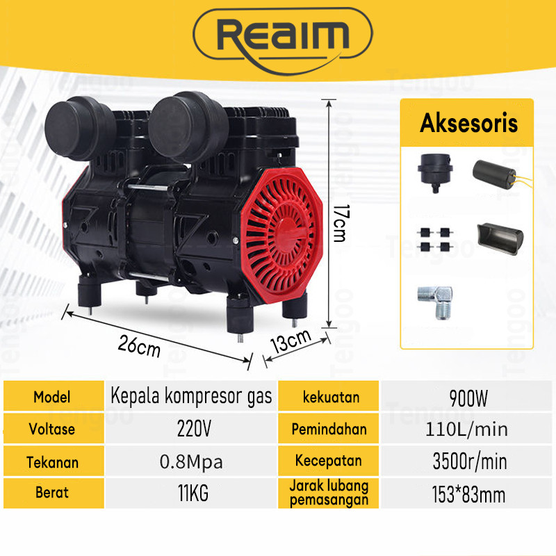 REALM air compressor Kepala Kompresor Angin Mesin Kepala Kompresor Angin Listrik Direct Compresso