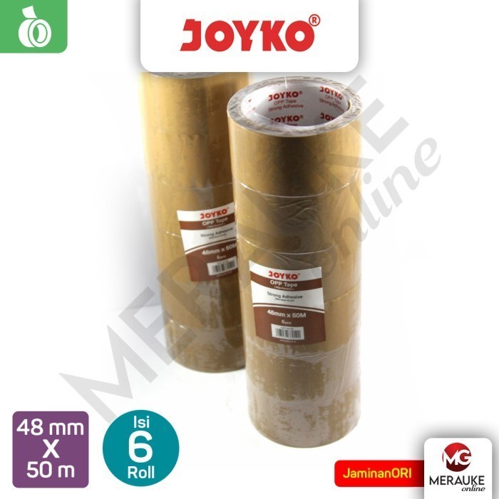 

OPP Lakban Coklat JOYKO 2A-50 48 mm x 50 m (1 Slop: 6 Rol) WE!!!