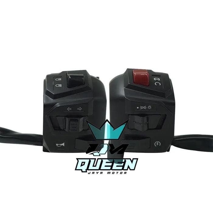 Saklar r Saklar Holder Set Kiri Kanan Nyala Led Biru Model Fulsar Pnp Nmax Universal Adv Pcx Scoopy