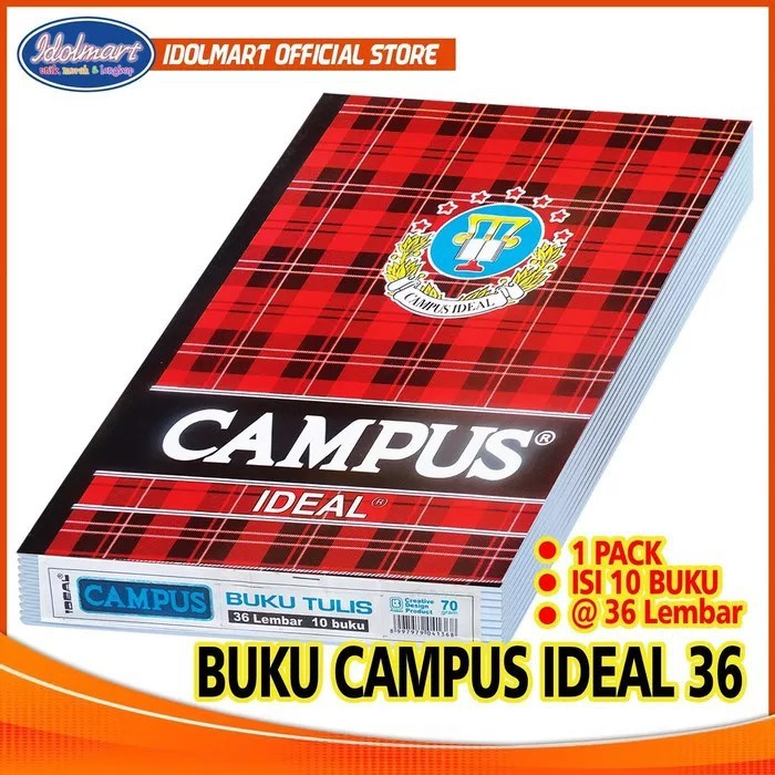 

IDOLMART Buku Tulis Campus Ideal isi 36 Lembar Boxy B5 - Grosir Bandung