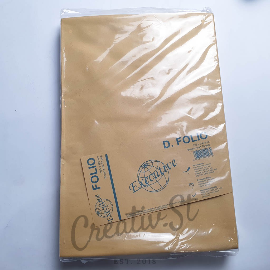 

Executive Amplop Coklat Polos Ukuran Folio (D) Tanpa Lem WE!!